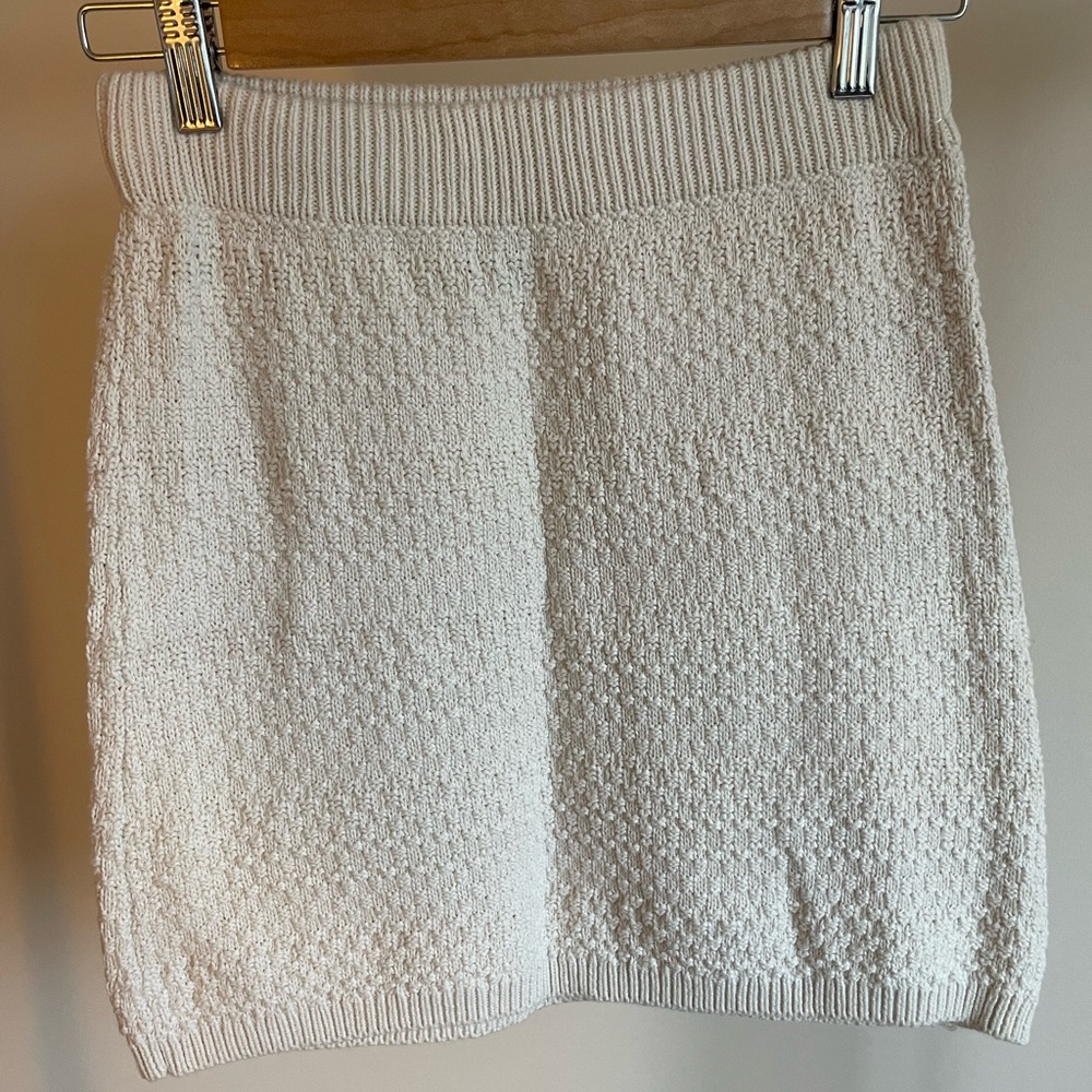 Wild Fable Cream Knit Skirt S